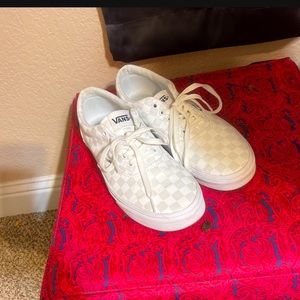 White checkered vans